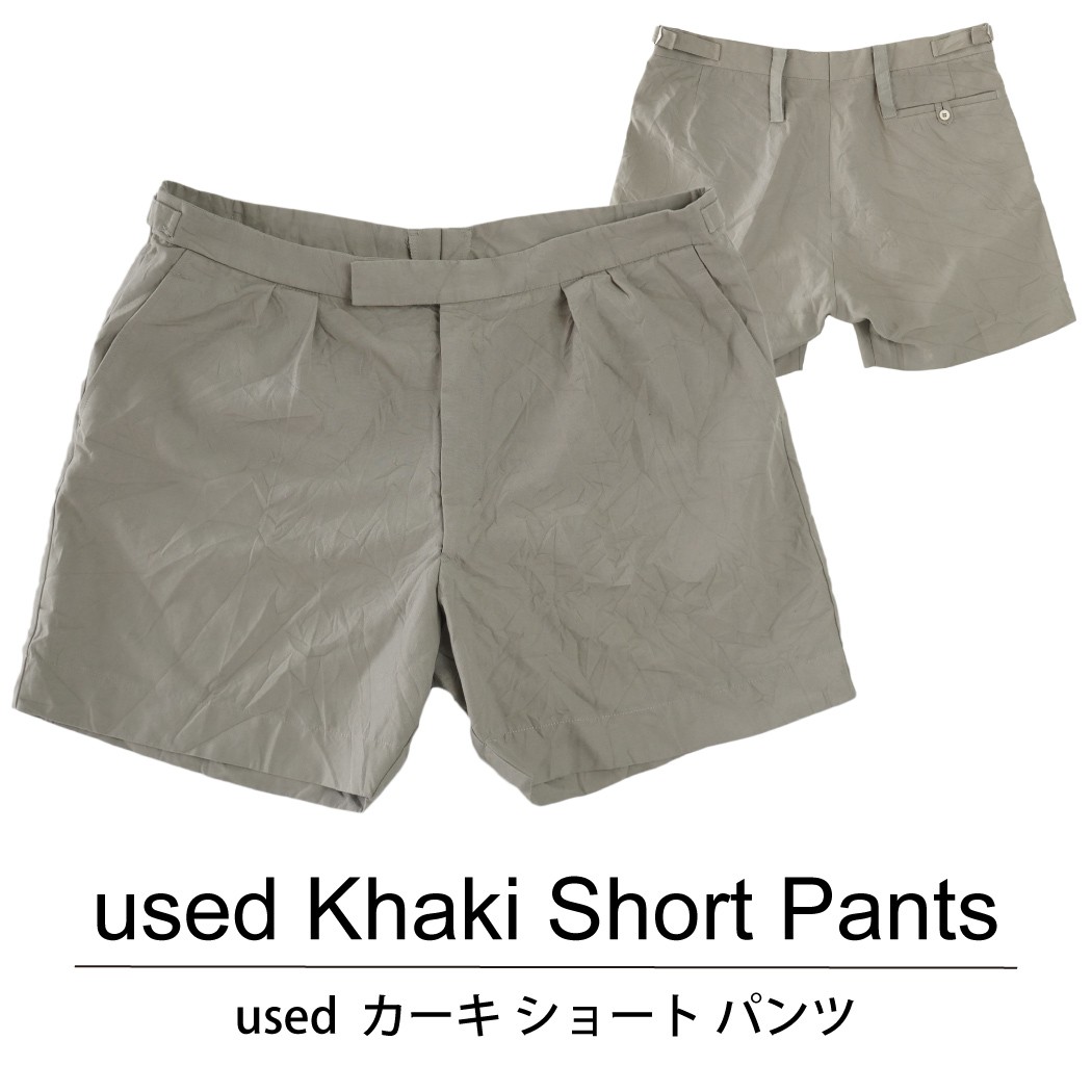 used Khaki Short Pants 古着 ユーズド ノーブランド カーキ ショート パンツ 1枚あたり900円 6枚セット MIXアソート use-0142