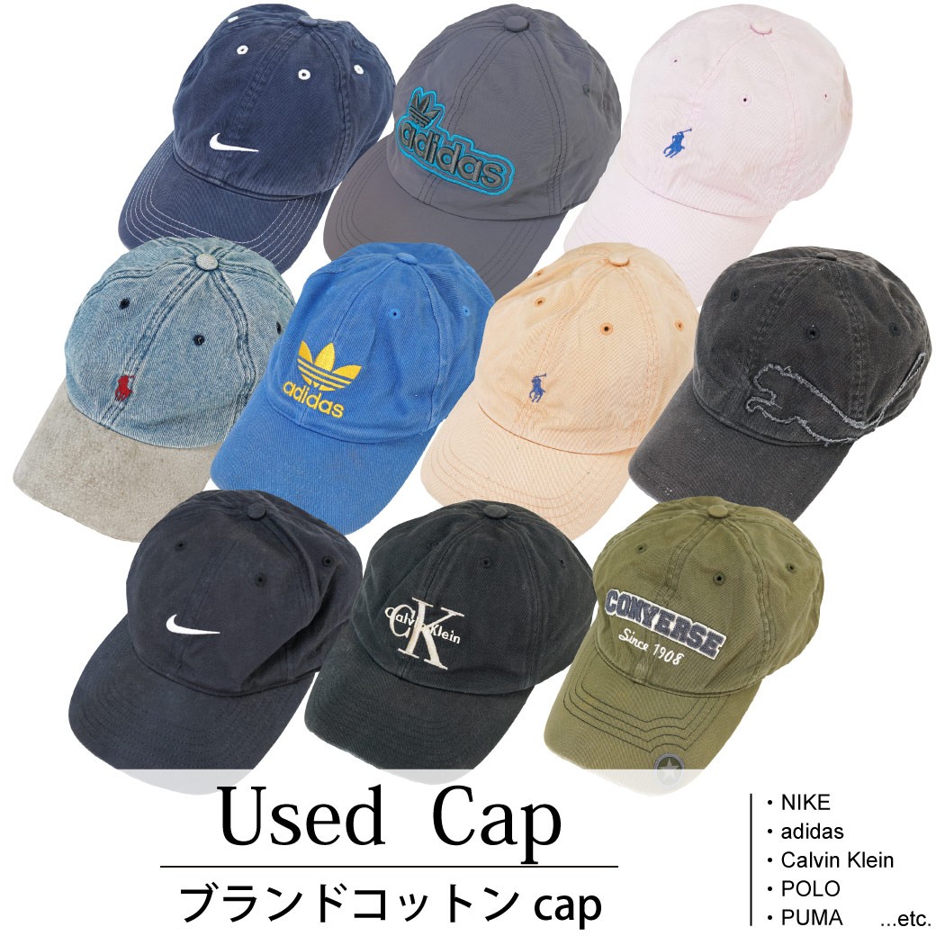 Used Brand Cap 古着 ブランドコットンCAP キャップ 1個あたり1,400円 10個セット MIX アソート use-0060