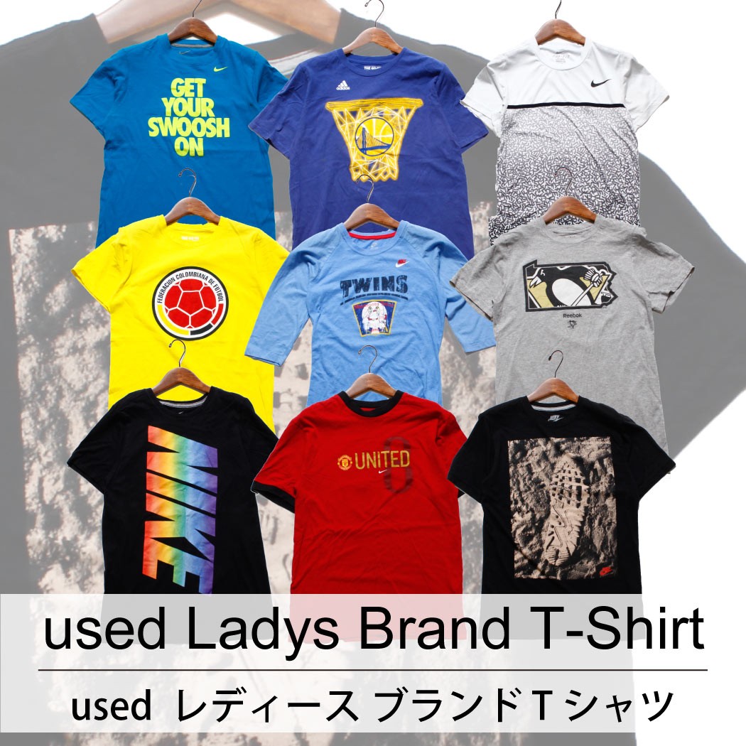 used Lady's Brand T-Shirt 古着 レディース ブランド Tシャツ 小さめサイズ 1枚あたり580円 10枚セット MIX アソート use-0101