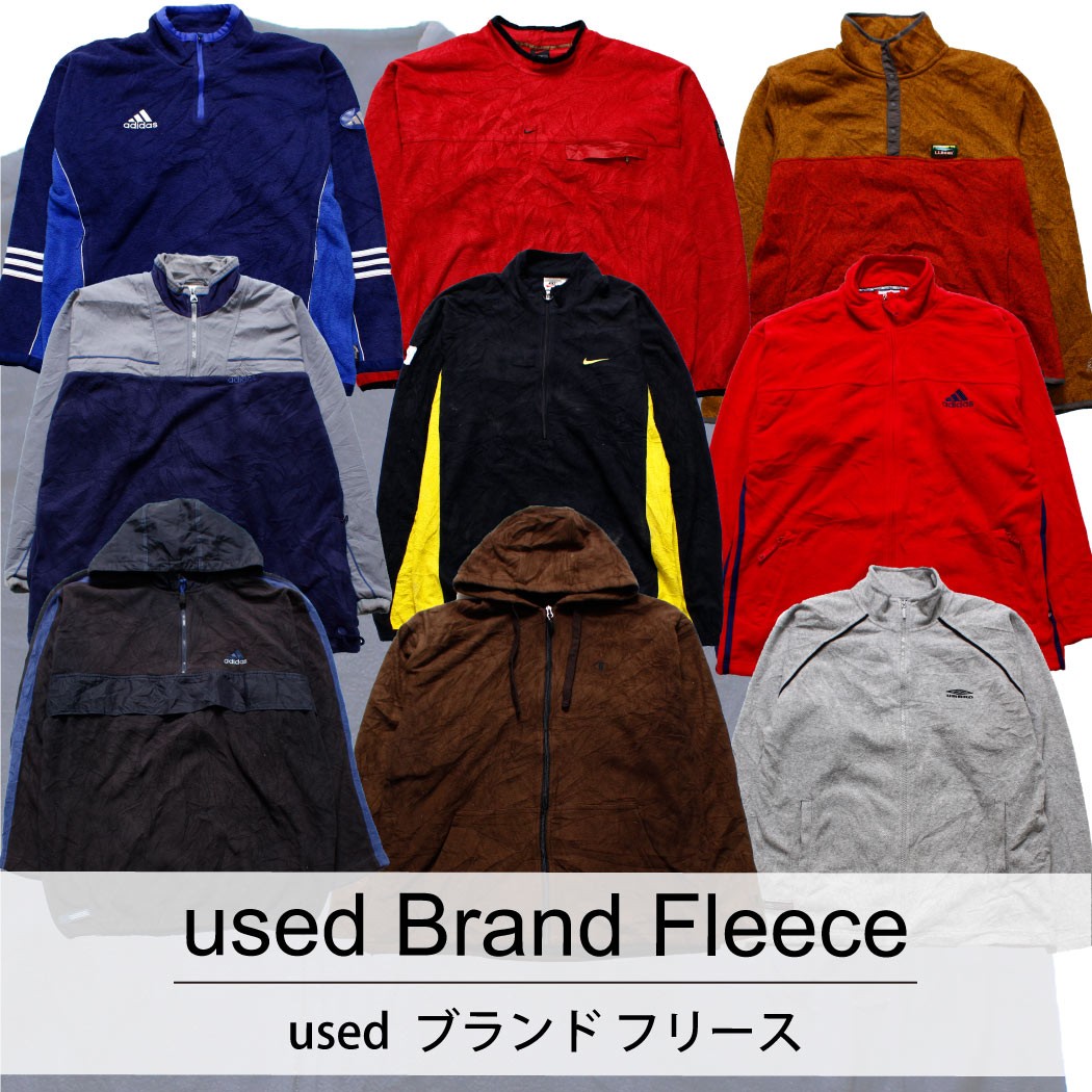 used Brand Fleece  古着 ユーズド ブランド フリース 1枚あたり1700円 10枚セット サイズ カラーMIX アソート use-0183