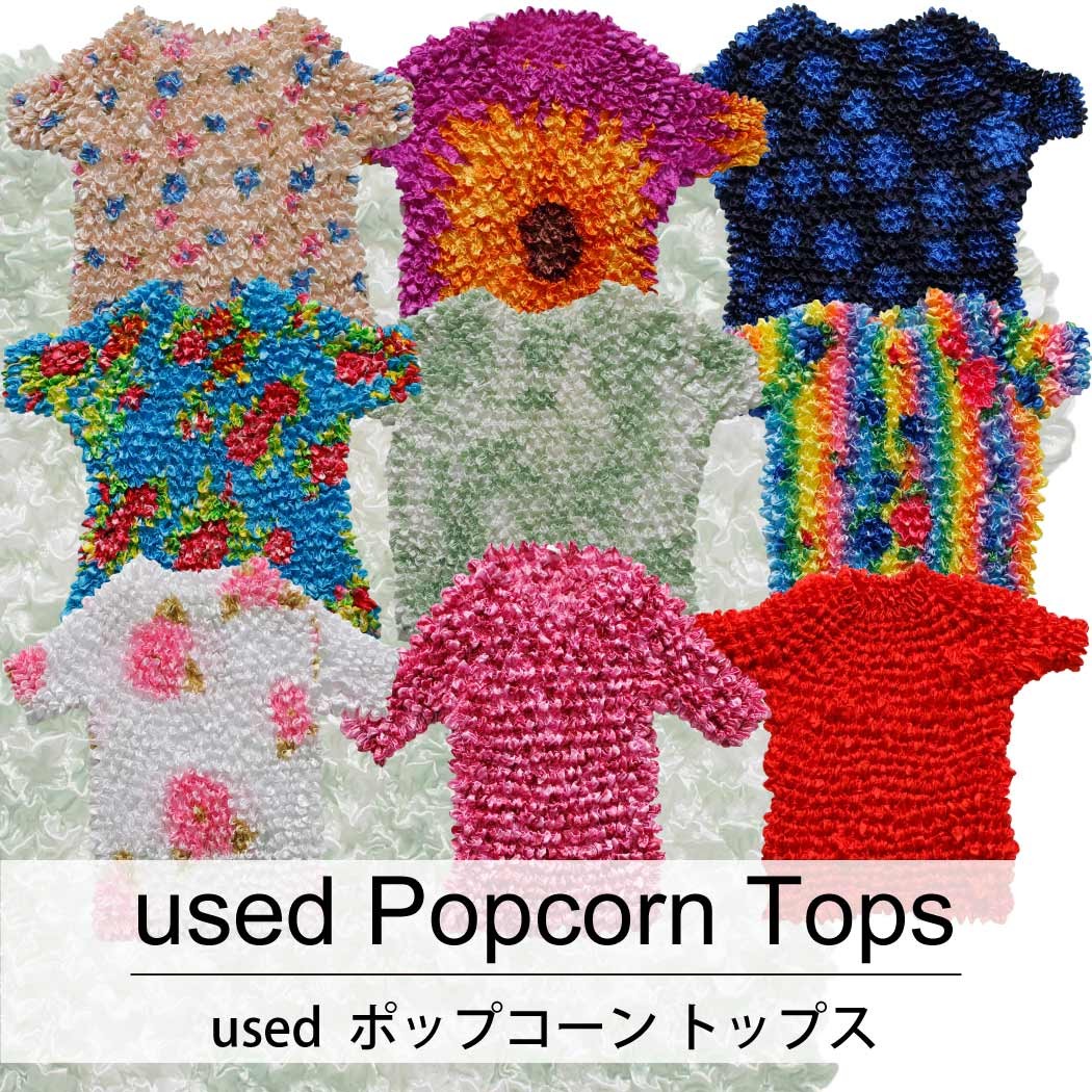 used Popcorn Tops 古着 ユーズド ポップコーン トップス 1枚あたり1000円 10枚セット サイズ カラーMIX アソート use-0209