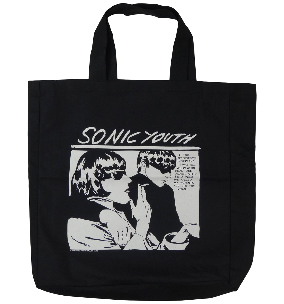 ロックトートバッグ Sonic Youth ソニック ユース Goo ブラック wob-0021