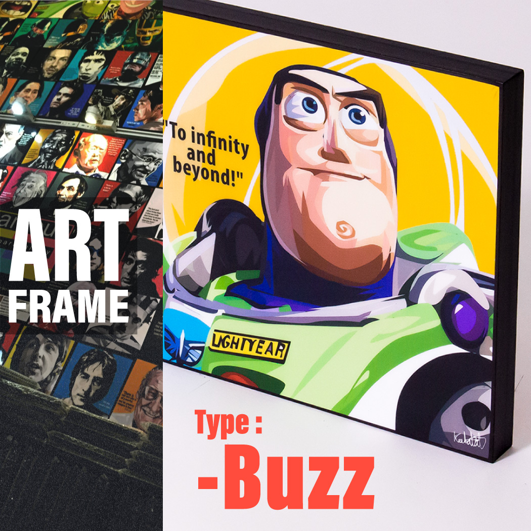 ポップアートフレーム 壁掛け 25cm 25cm Buzz インテリア 絵画