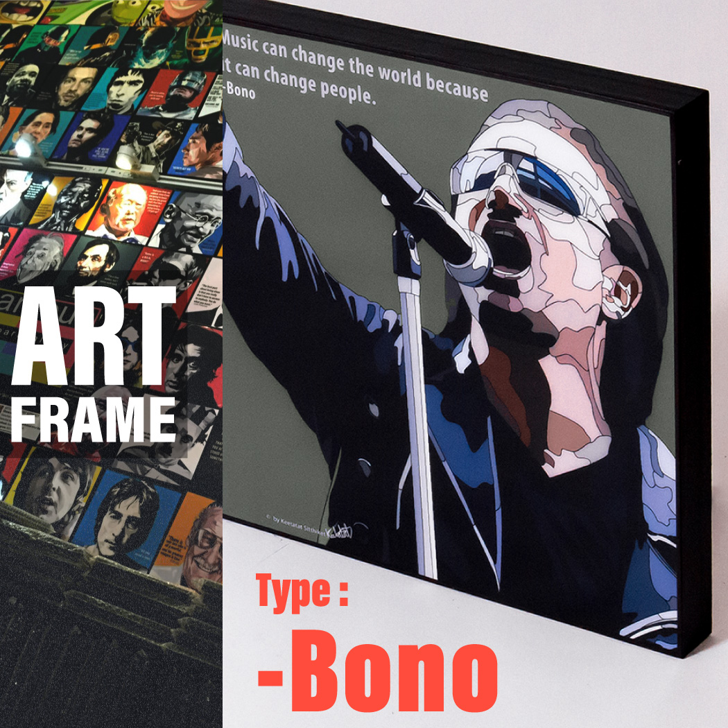 ポップアートフレーム 壁掛け 25cm×25cm Bono ボノ インテリア/絵画/おしゃれ/雑貨 paf-0171