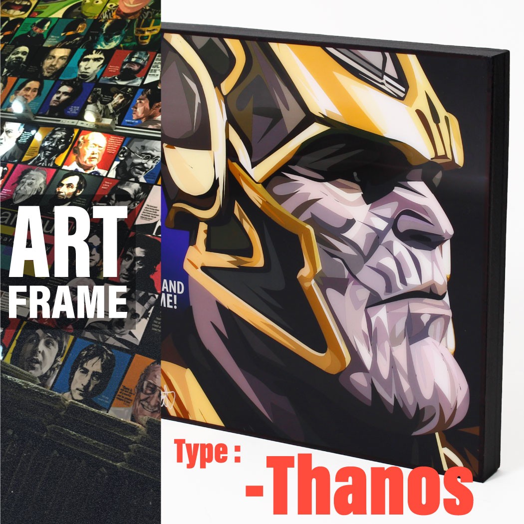 ポップアートフレーム 壁掛け 25cm×25cm Thanos サノス インテリア/絵画/おしゃれ/雑貨 paf-0429