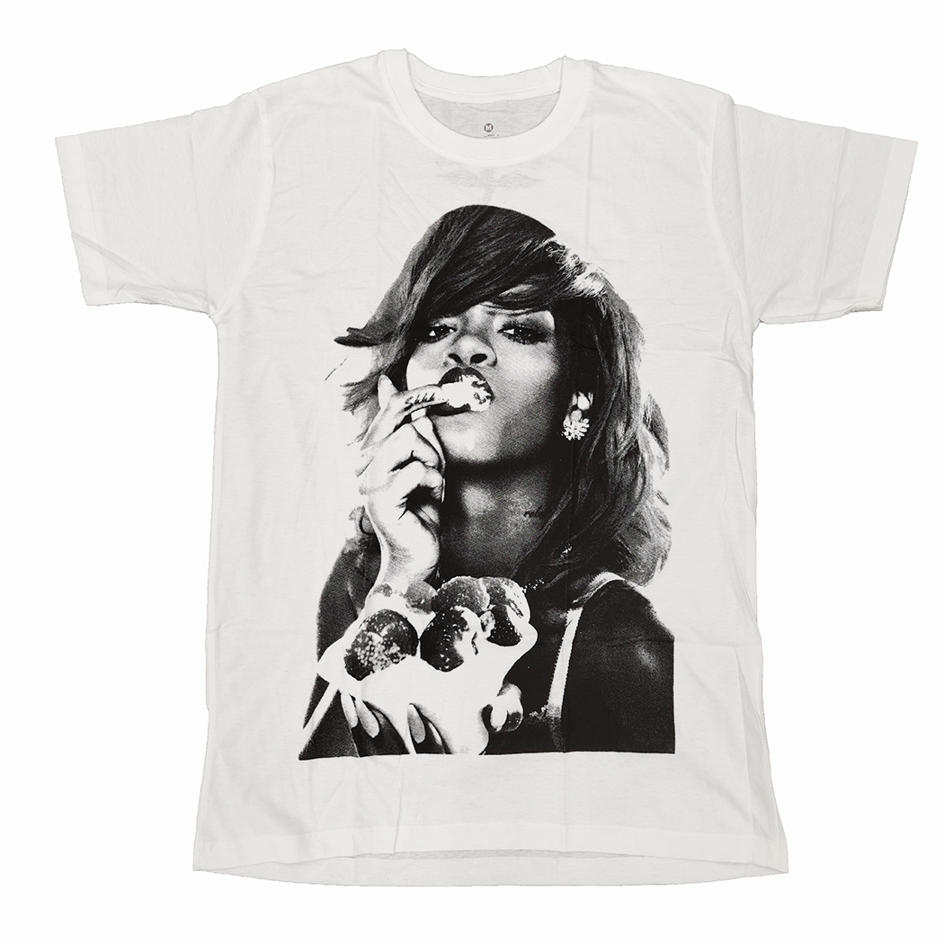 ロックTシャツ Rihanna リアーナ ebi-0276