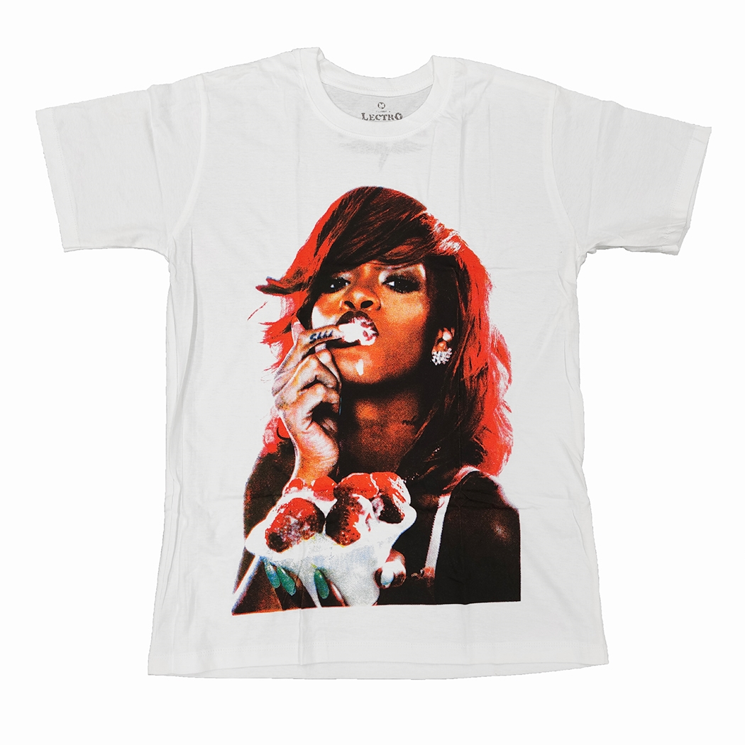 ロックTシャツ Rihanna リアーナ ebi-0277