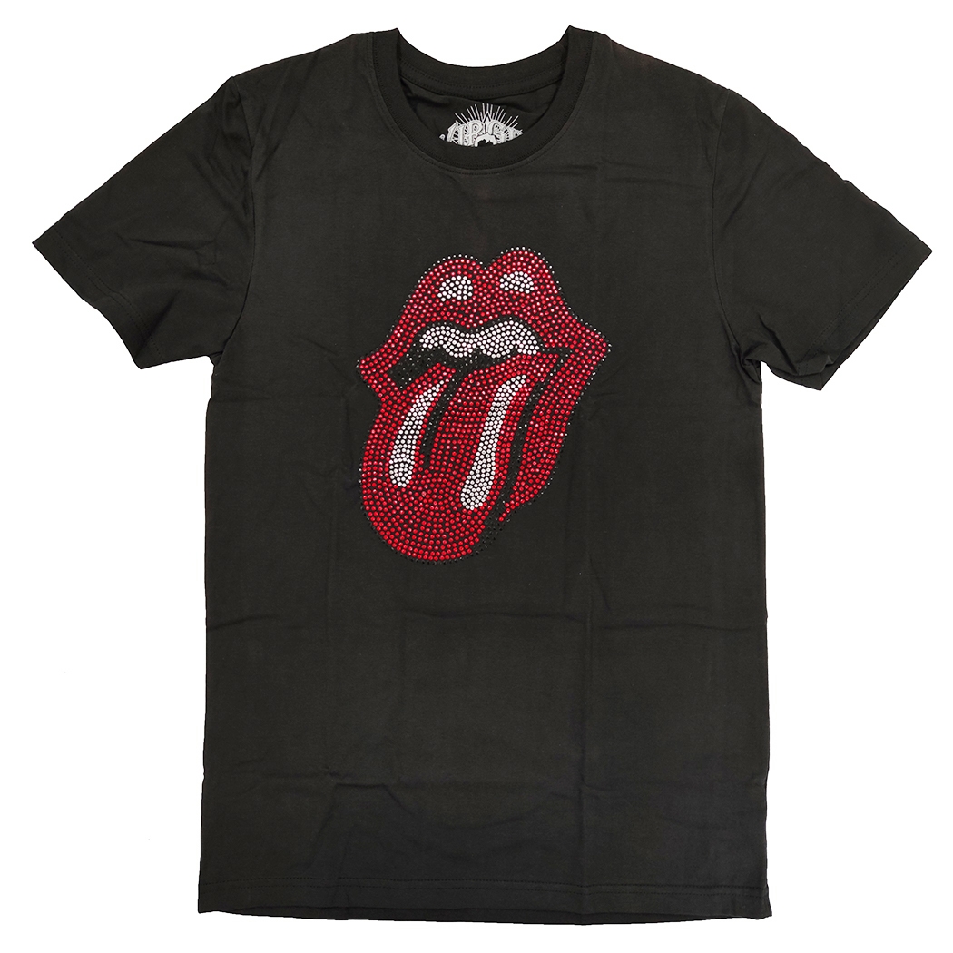 ラインストーン ロックTシャツ The Rolling Stones ザ・ローリング・ストーンズ rst-0001