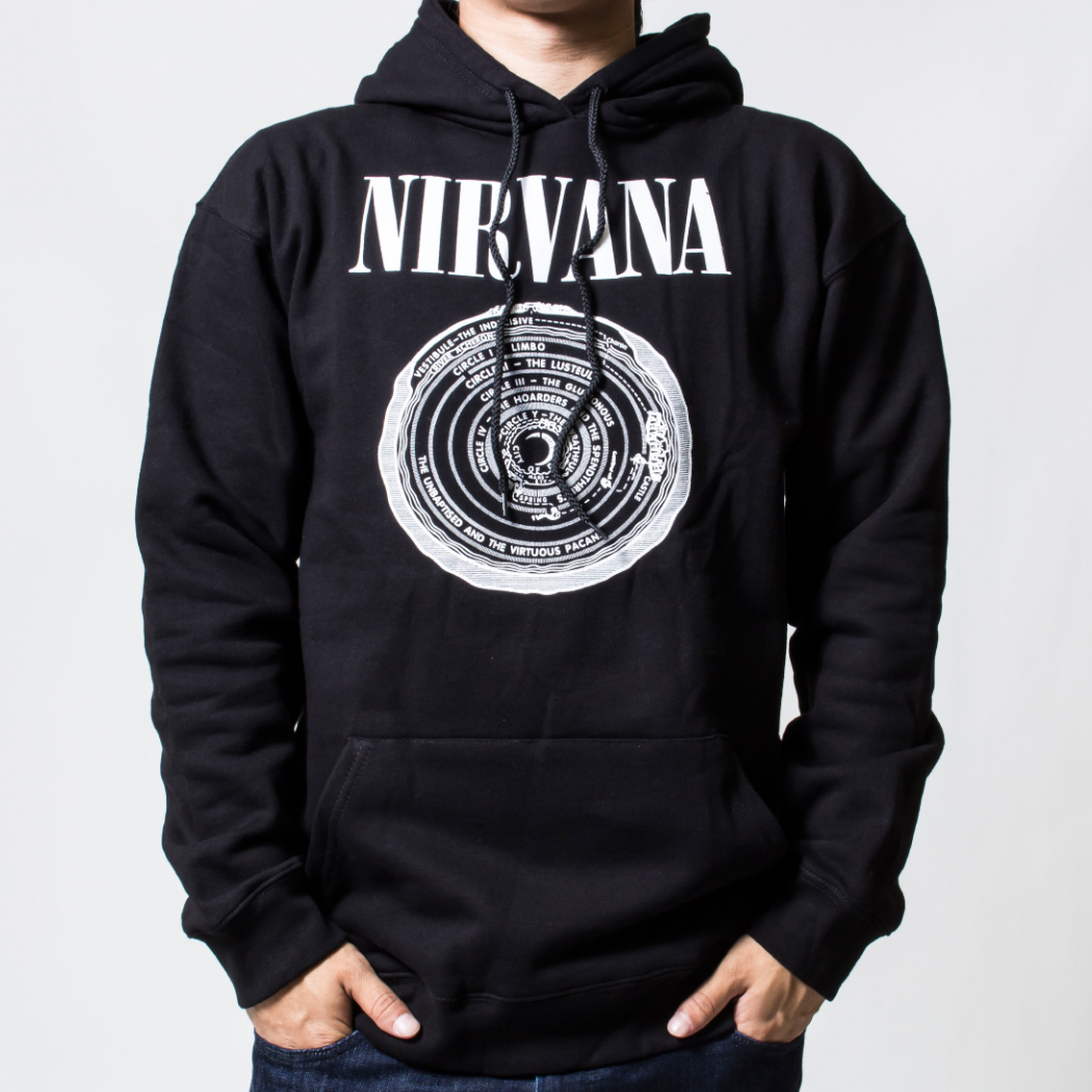 プルオーバー ロックパーカー Nirvana ニルヴァーナ サークル カラー:ブラック gtp-0024