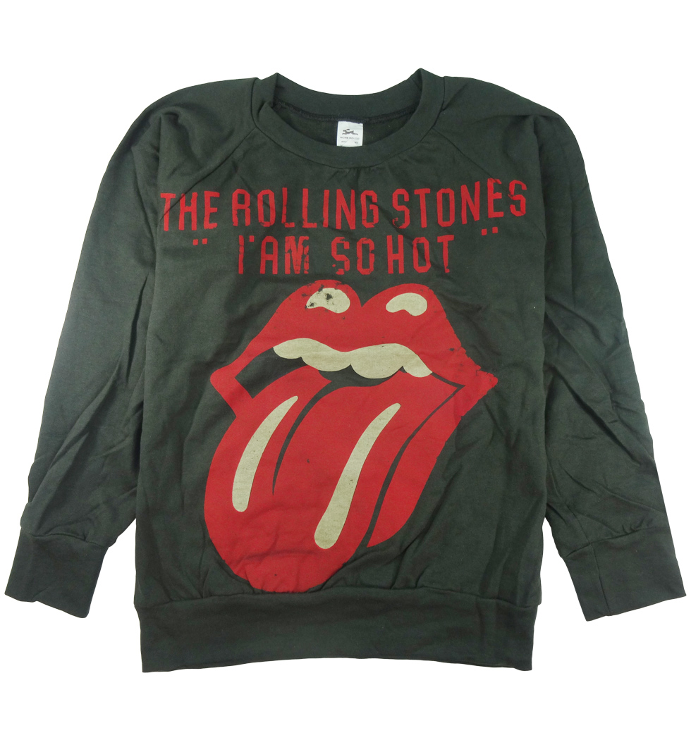 ロックトレーナー 裏パイル地 The Rolling Stones ザ ローリング ストーンズ I AM SO HOT bs2-0001
