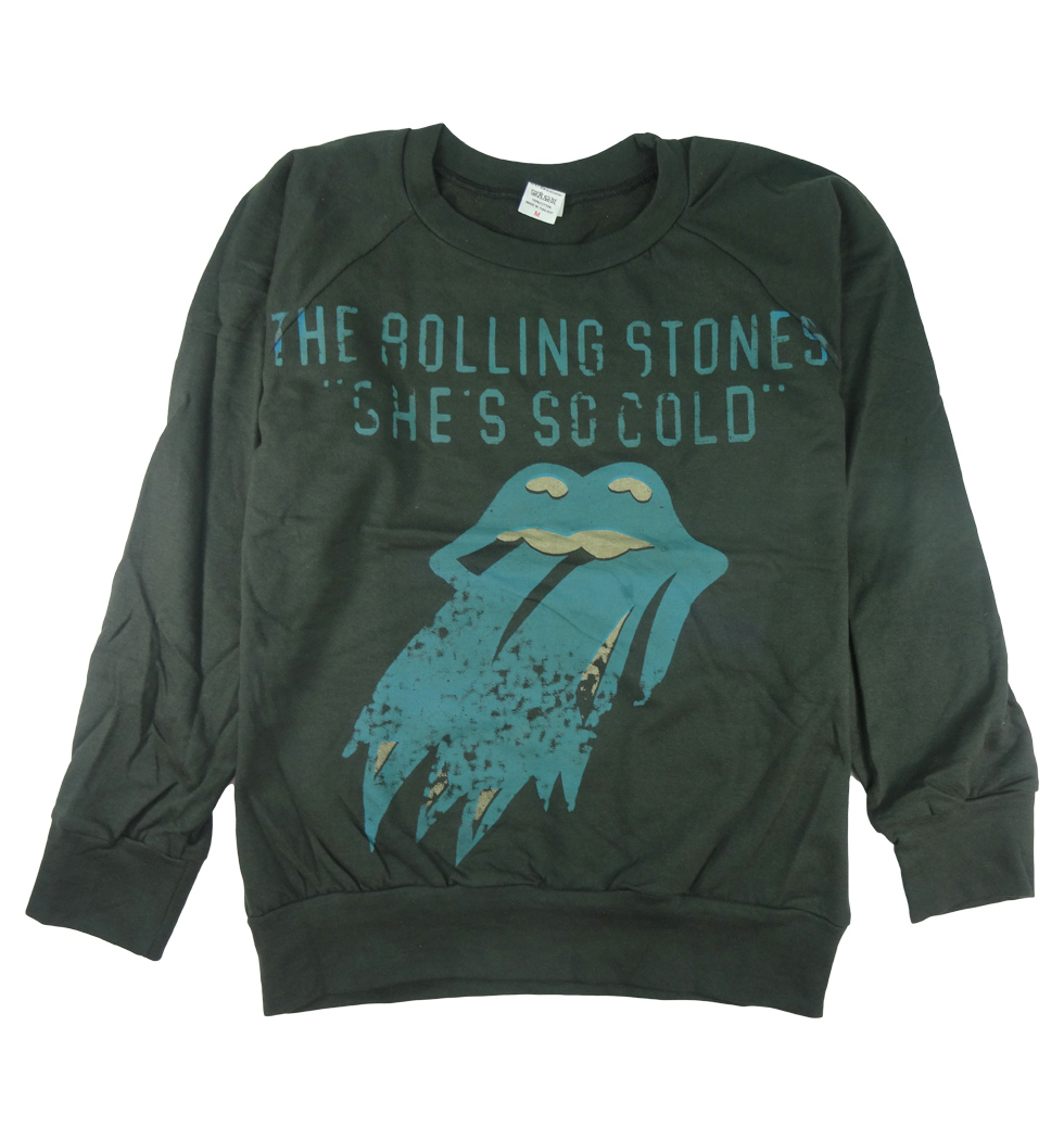 ロックトレーナー 裏パイル地 The Rolling Stones ザ ローリング ストーンズ SHE'S SO COLD bs2-0002