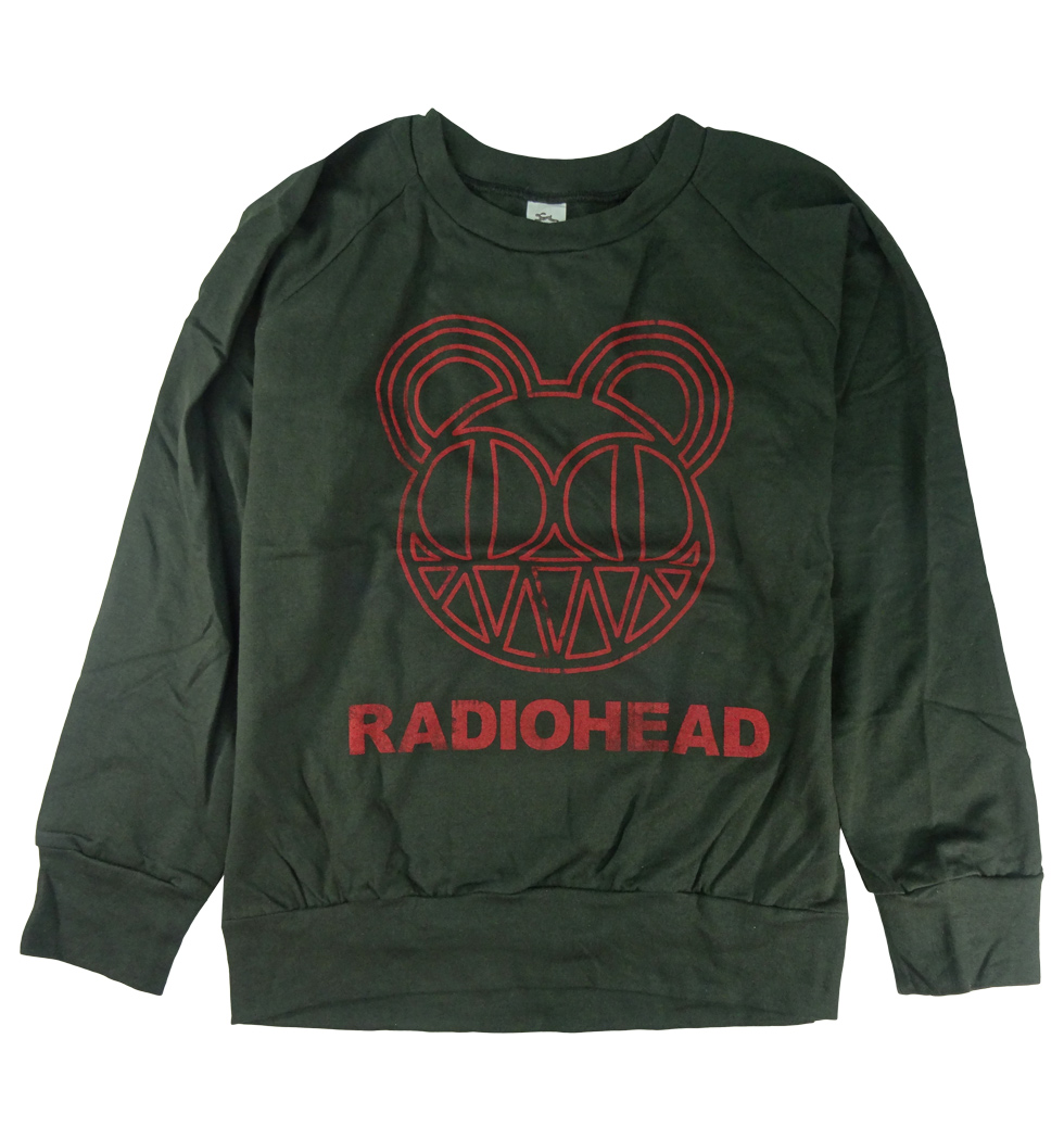 ロックトレーナー 裏パイル地 Radiohead レディオヘッド ベア bs2-0016