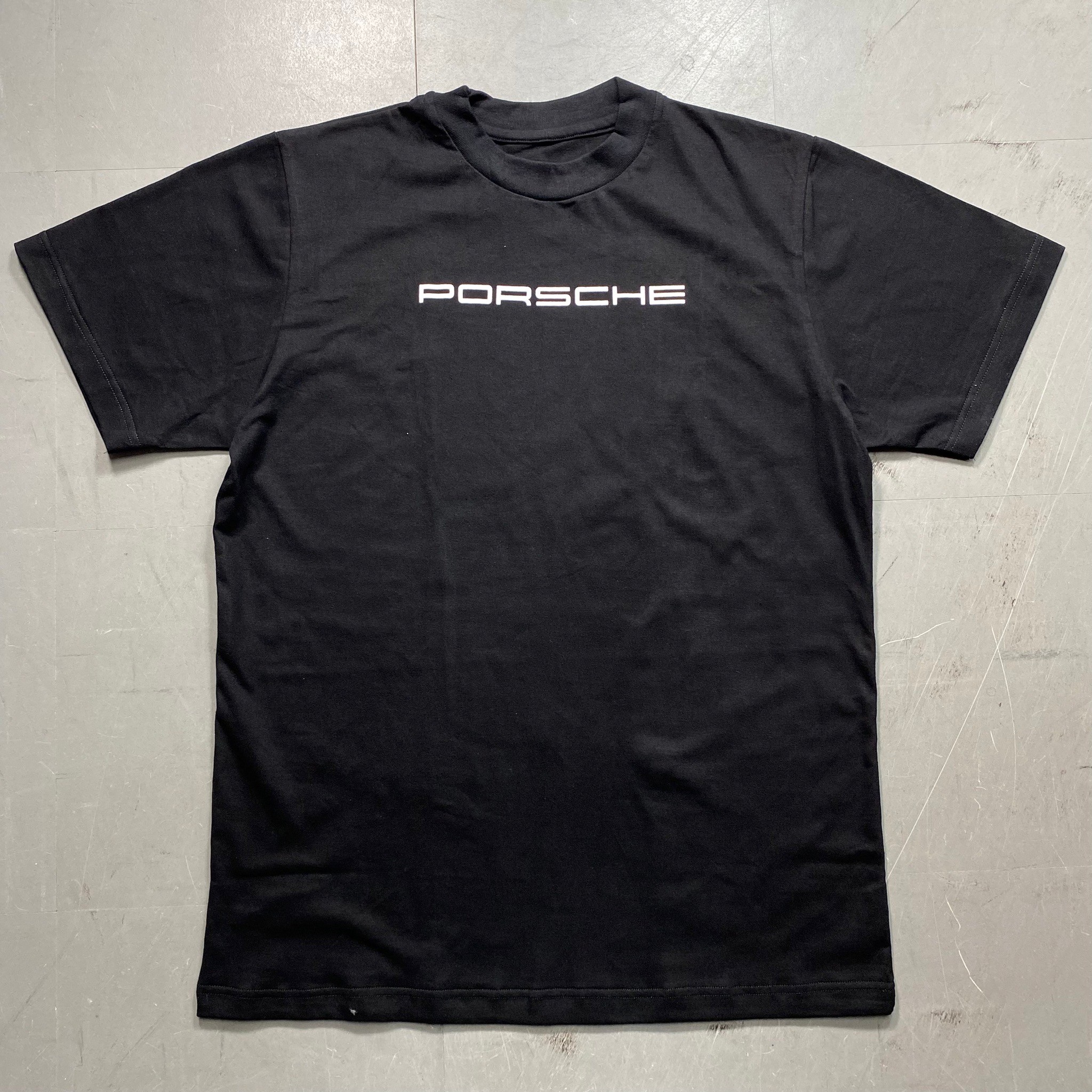 クルーネック プリントTシャツ オーバープリント PORSCHE maf-0005