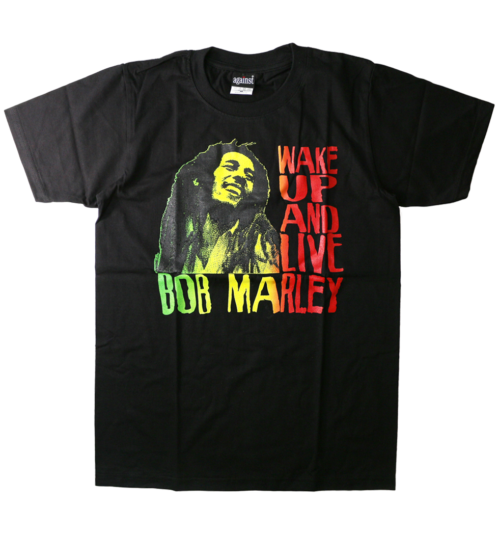ロックTシャツ Bob Marley ボブ マーリー WAKE UP AND LIVE agt-0016