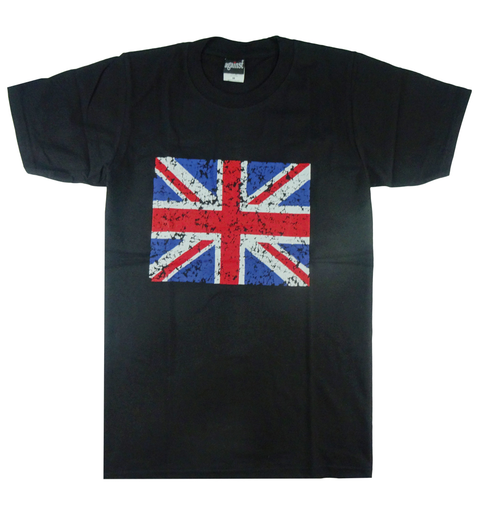 プリントTシャツ クルーネック 英国旗 ユニオンジャック メンズ/レディース/半袖/おもしろ/おしゃれ agt-0092