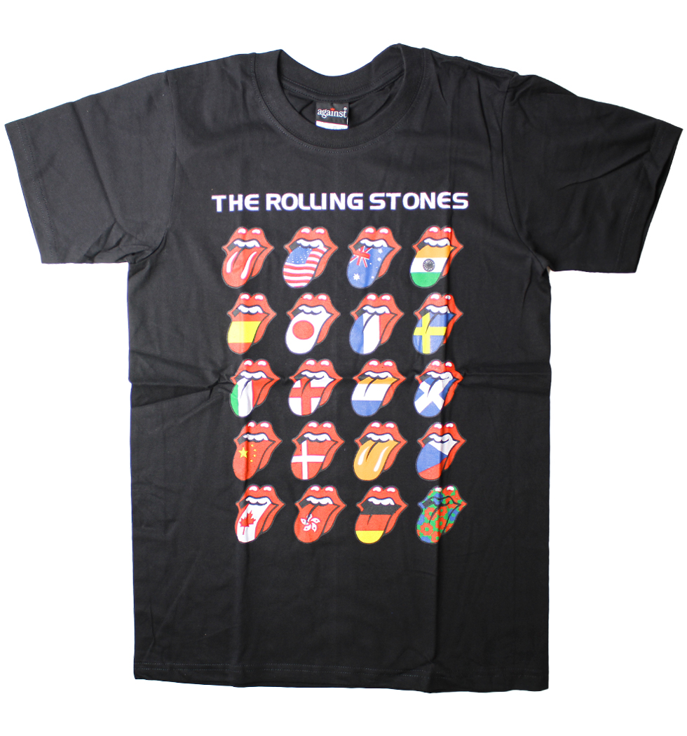 ロックTシャツ The Rolling Stones ザ ローリング ストーンズ ベロ 万国旗 agt-0167