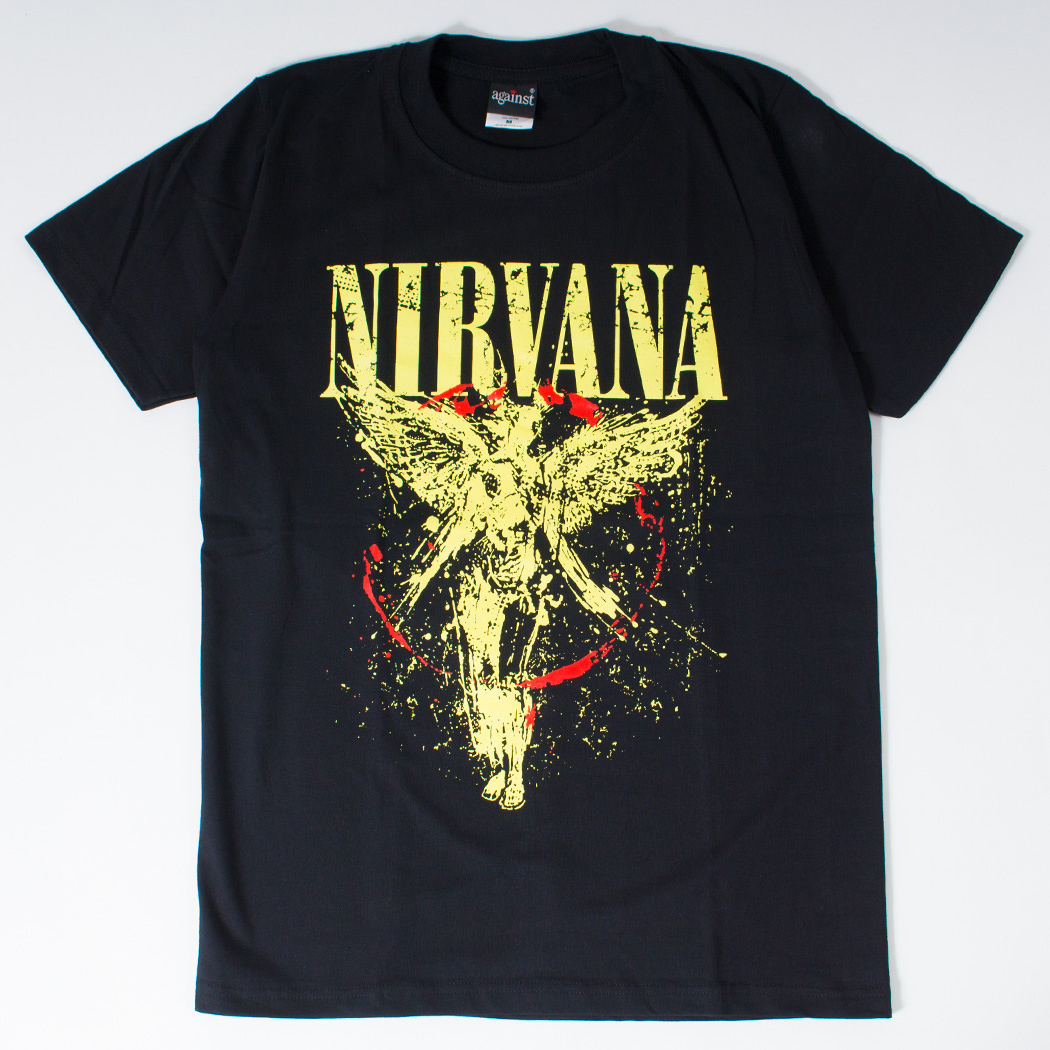 ロックTシャツ Nirvana ニルヴァーナ In Utero 天使 agt-0237