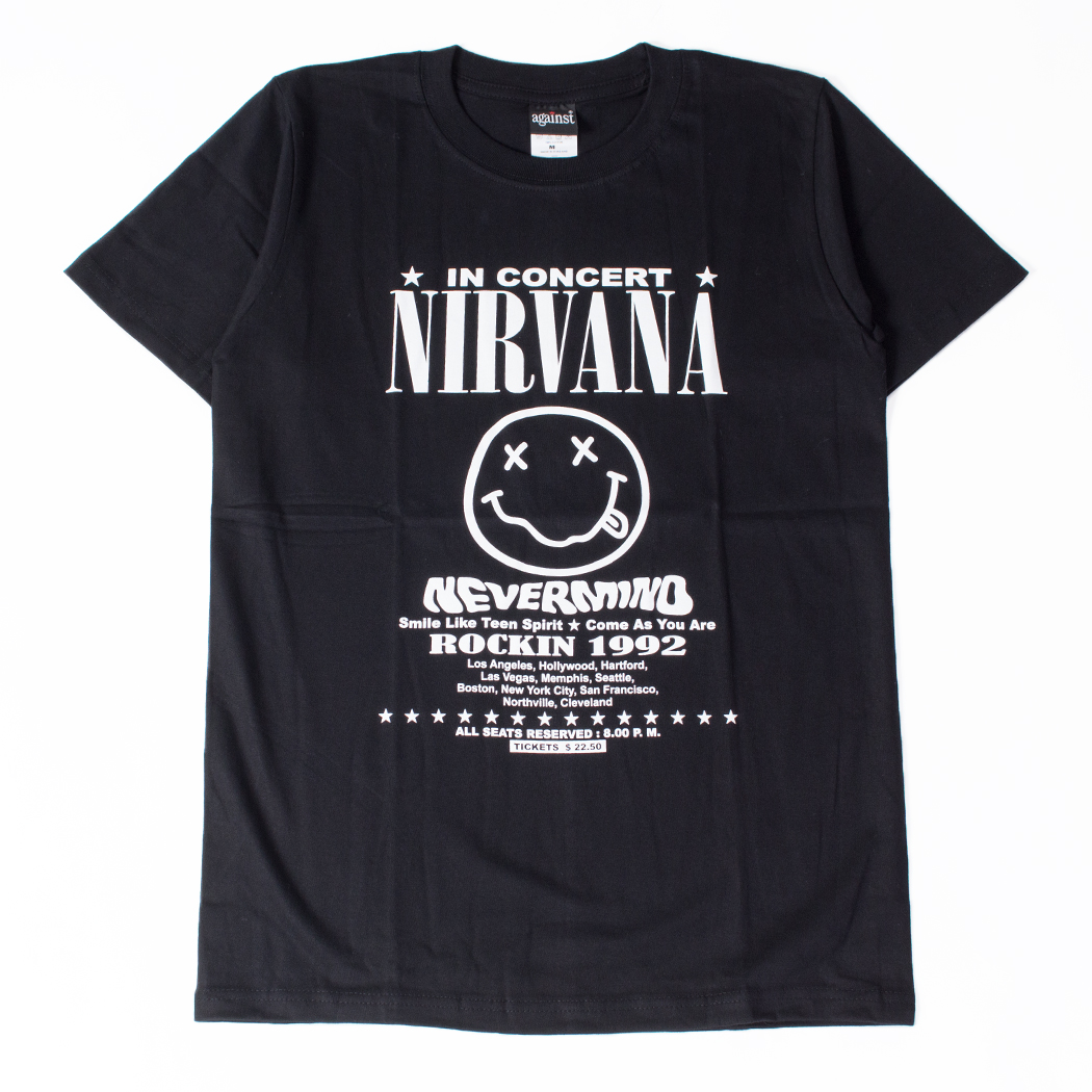 ロックTシャツ Nirvana ニルヴァーナ IN CONCERT agt-0275