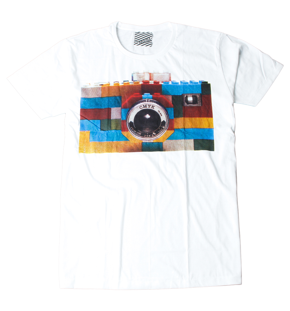 プリントTシャツ レゴ カメラ メンズ/レディース/半袖/おもしろ/おしゃれ ara-0126