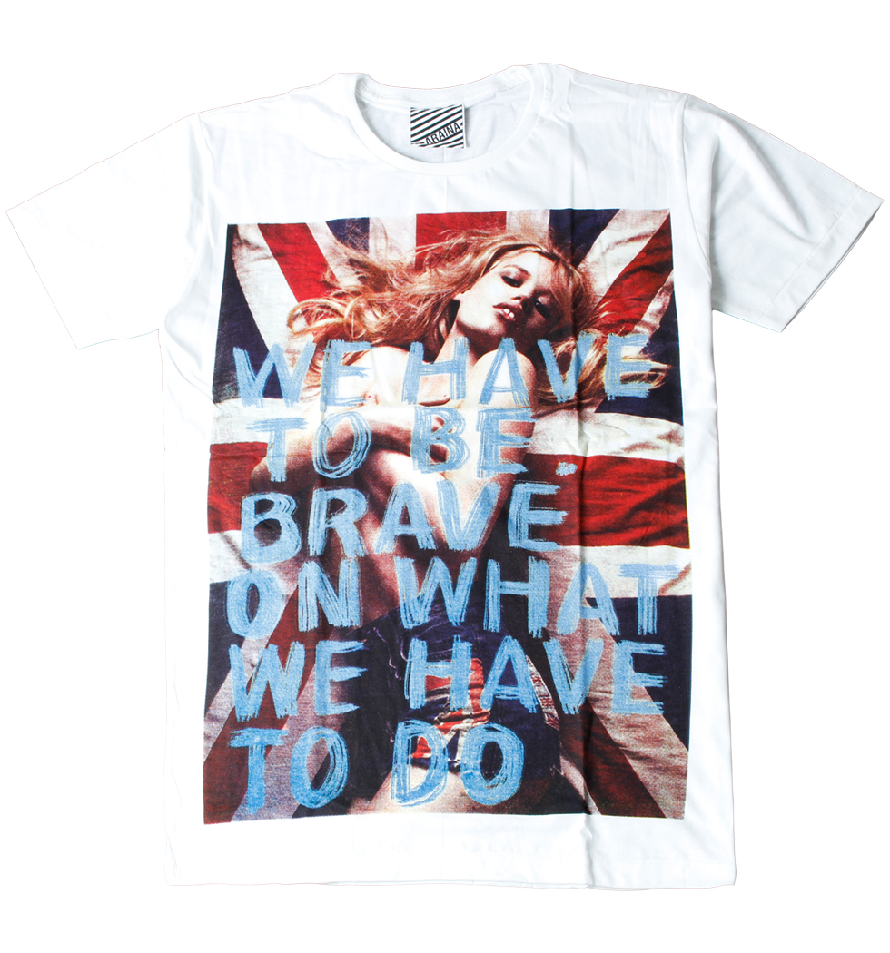 プリントTシャツ We Have To Be Brave On What We Have To Do メンズ/レディース/半袖 ara-0158