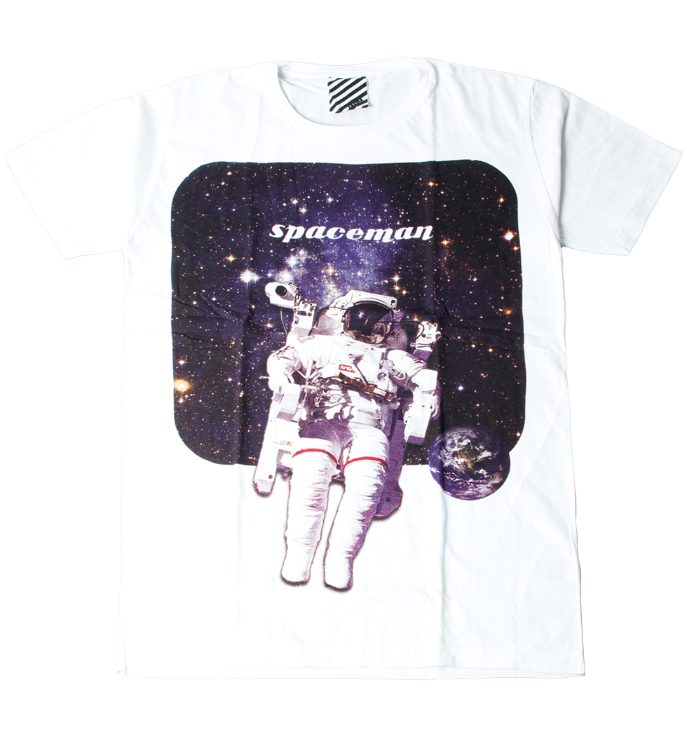 プリントTシャツ Spaceman メンズ/レディース/半袖/おもしろ/おしゃれ ara-0180