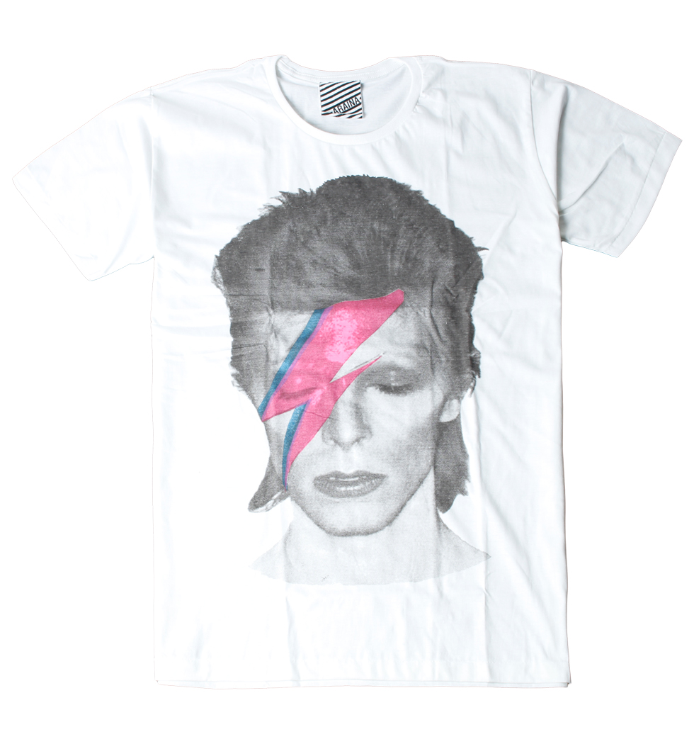 プリントTシャツ David Bowie デビッド ボウイ Aladdin Sane メンズ/レディース/半袖/おもしろ/おしゃれ ara-0183