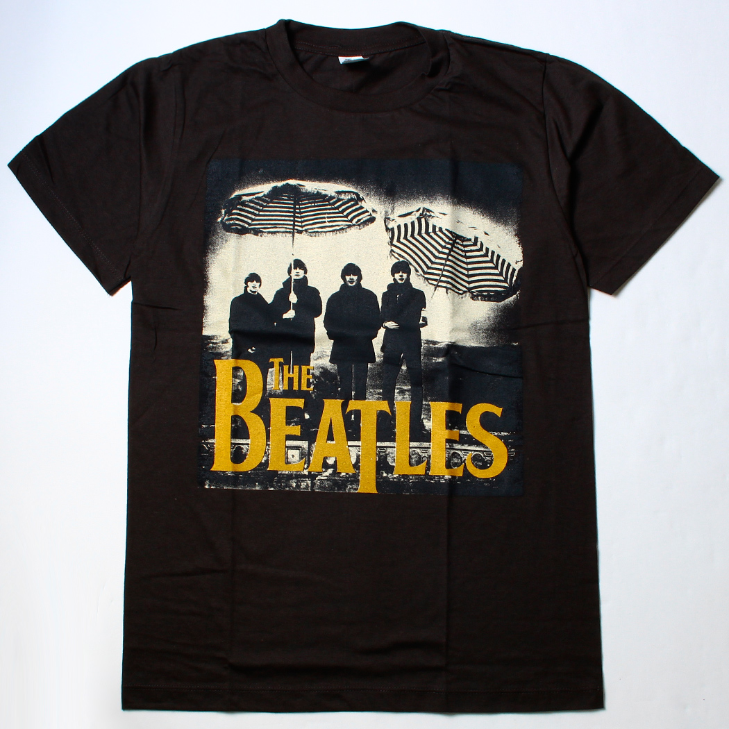 ヴィンテージ風 ロックTシャツ The Beatles ビートルズ ビーチパラソル brt-0025