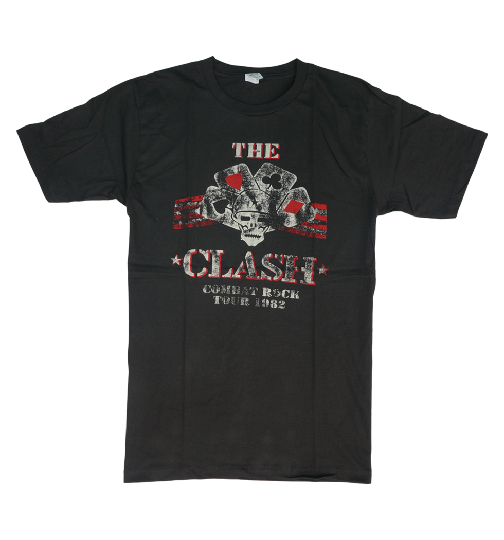 ヴィンテージ風 ロックTシャツ The Clash ザ クラッシュ Combat Rock Tour 1982 brt-0064
