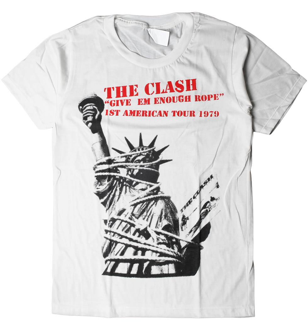 ヴィンテージ風 ロックTシャツ The Clash ザ クラッシュ GIVE EM ENOUGH ROPE brt-0066