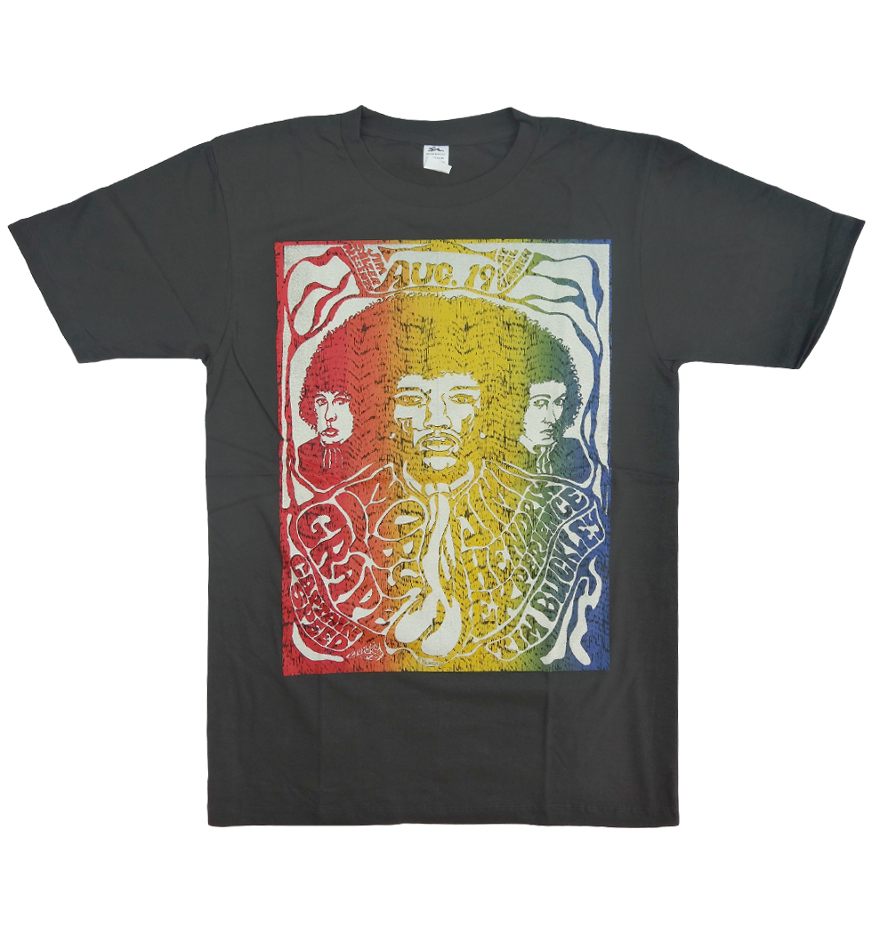 ヴィンテージ風 ロックTシャツ Jimi Hendrix ジミ ヘンドリックス EXPERIENCE brt-0123