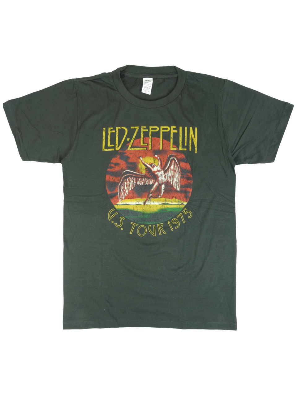 ヴィンテージ風 ロックTシャツ Led Zeppelin レッド ツェッペリン 1975 U.S.Tour brt-0160