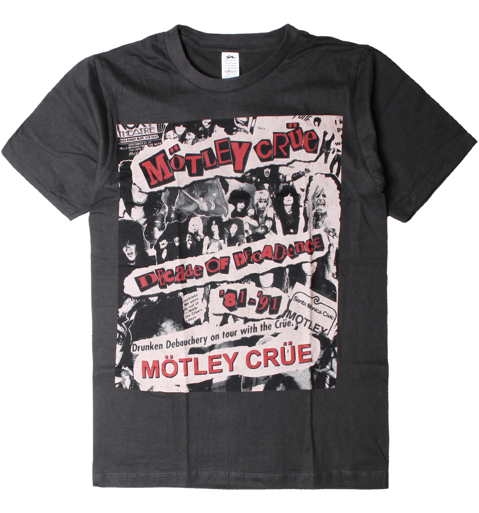 ヴィンテージ風 ロックTシャツ Motley Crue モトリー クルー Decade Of Decadence brt-0187