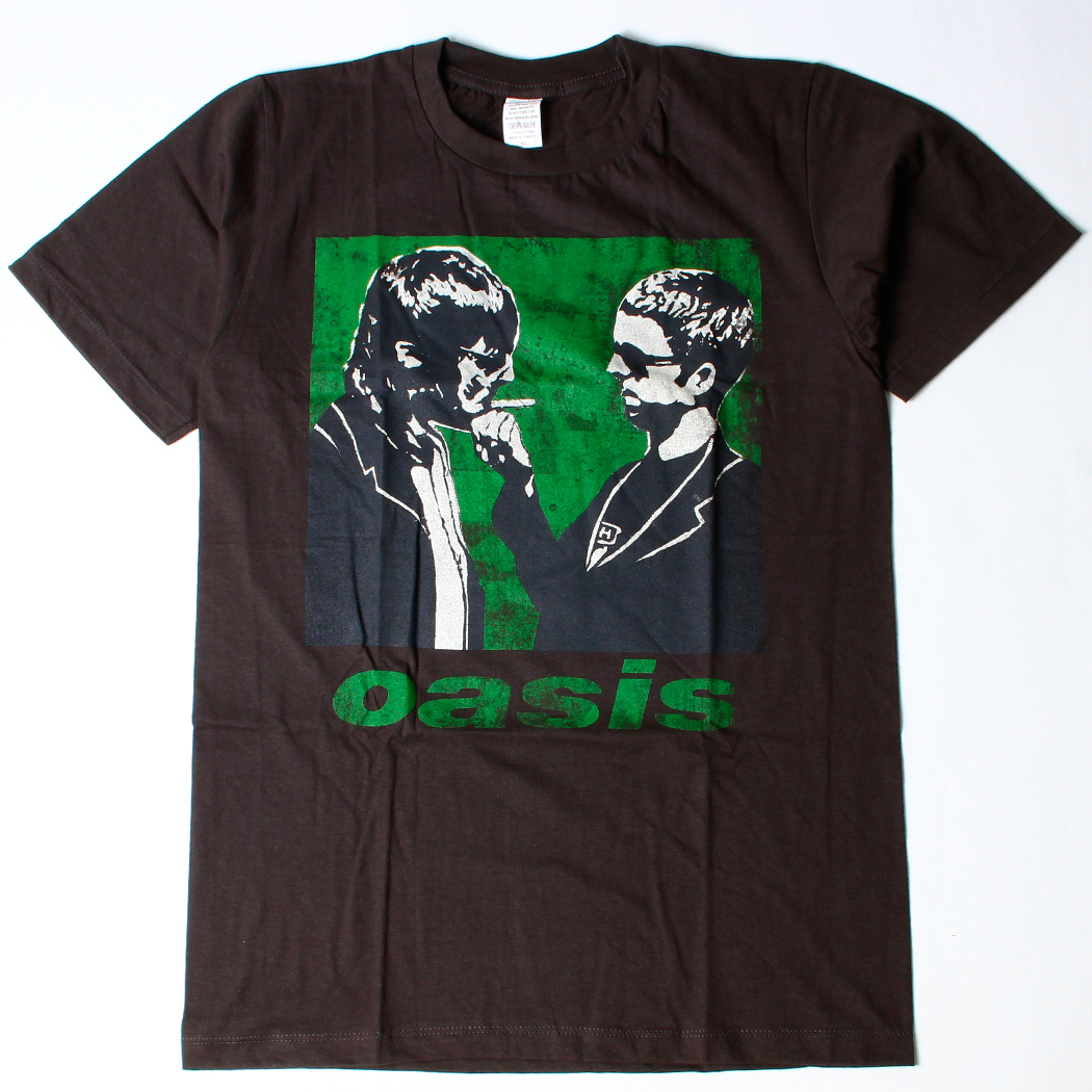 ヴィンテージ風 ロックTシャツ Oasis オアシス ギャラガー兄弟 brt-0208