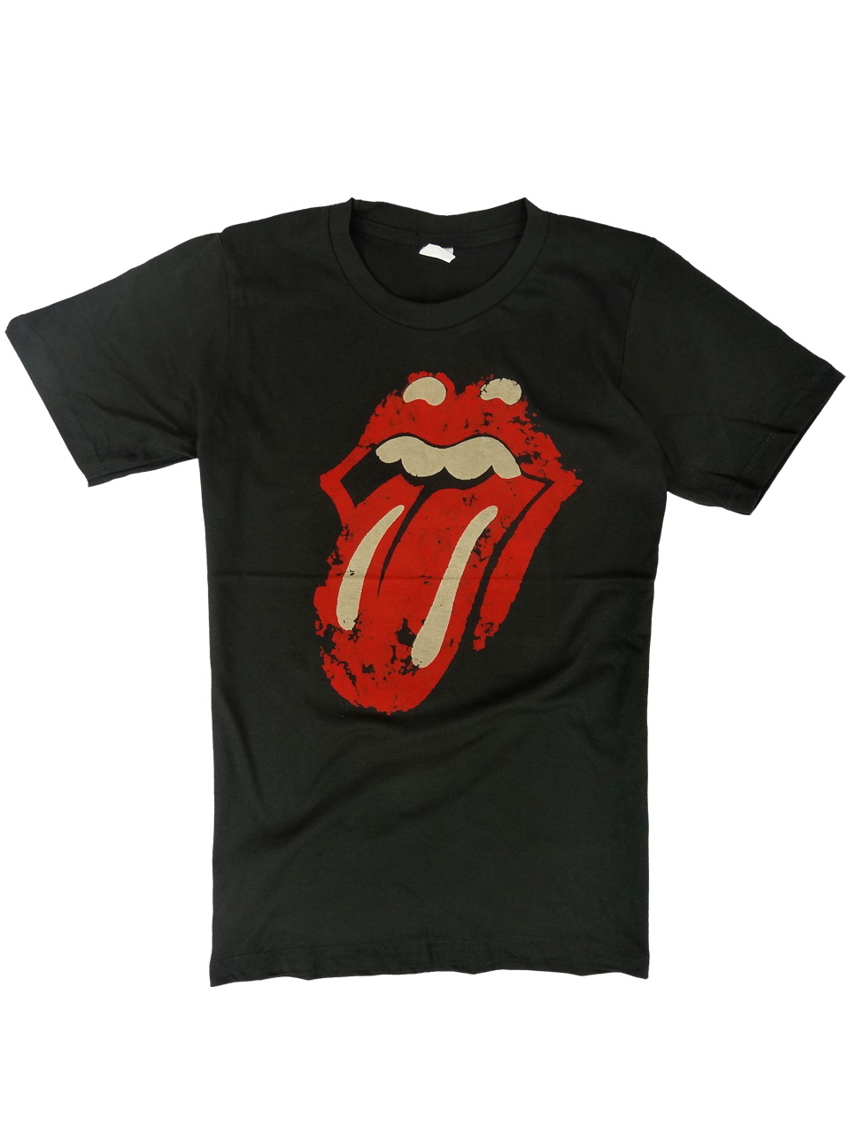 ヴィンテージ風 ロックTシャツ The Rolling Stones ザ ローリングストーンズ 定番唇 brt-0255