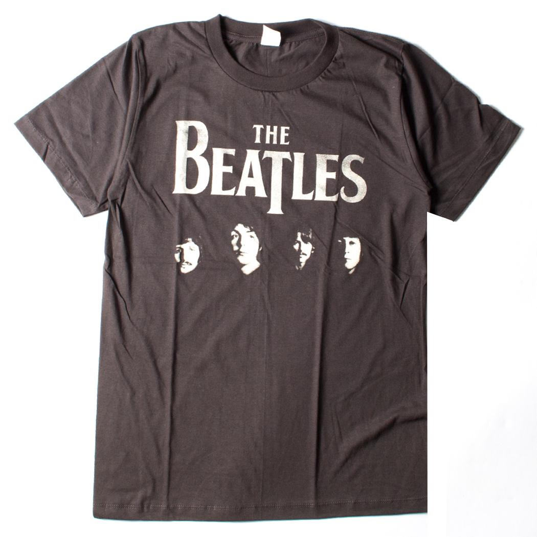 ヴィンテージ風 ロックTシャツ The Beatles ザ ビートルズ メンバー brt-0346