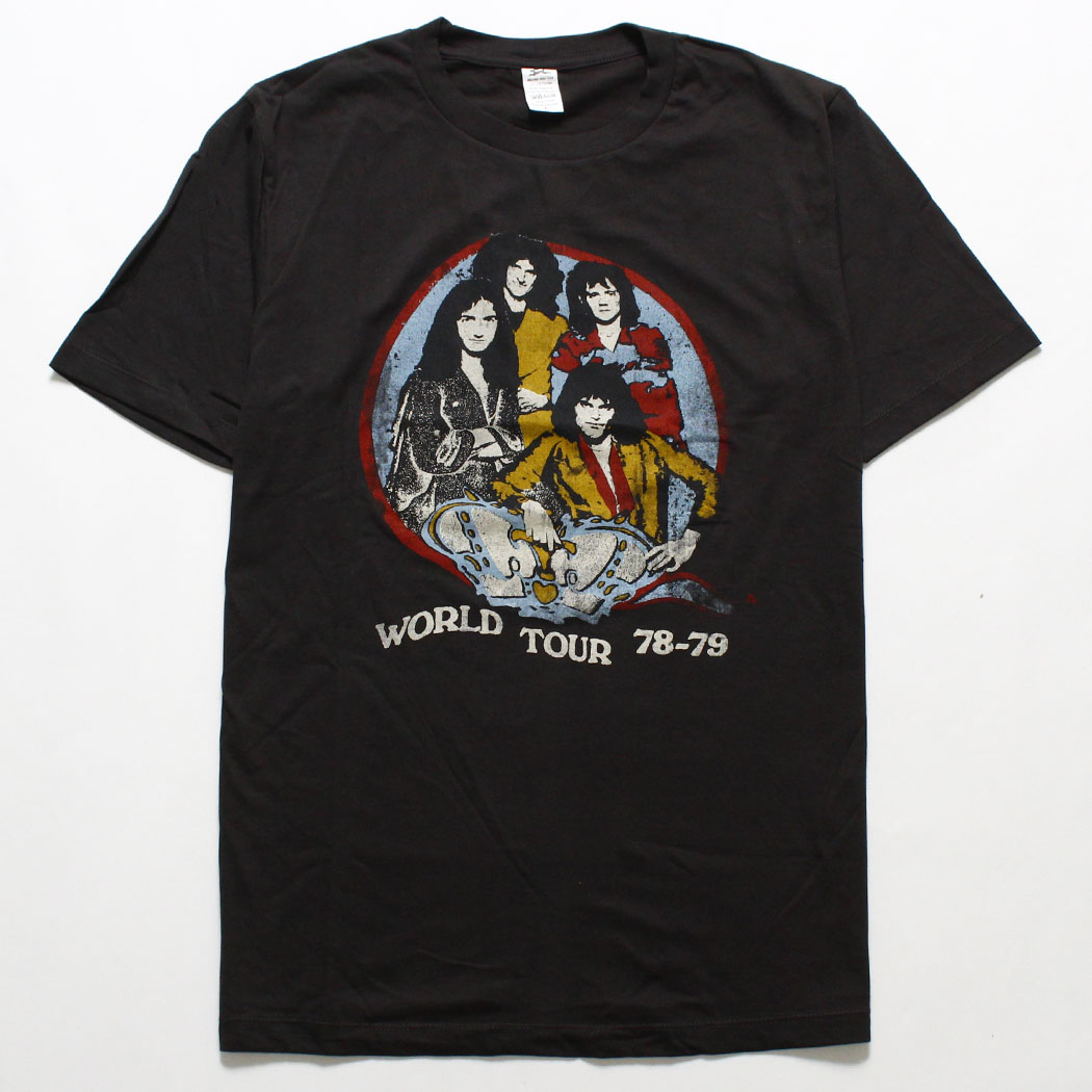 ロックTシャツ QUEEN クイーン WORLD TOUR 78-79 brt-0362 | アパレル 