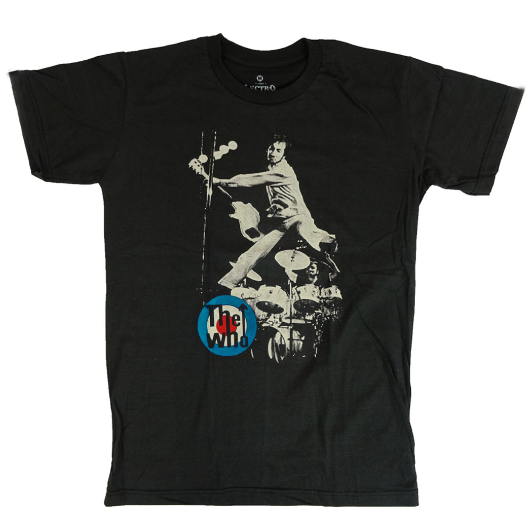 ロックTシャツ The Who ザ フー ギター&ドラム ebi-0048