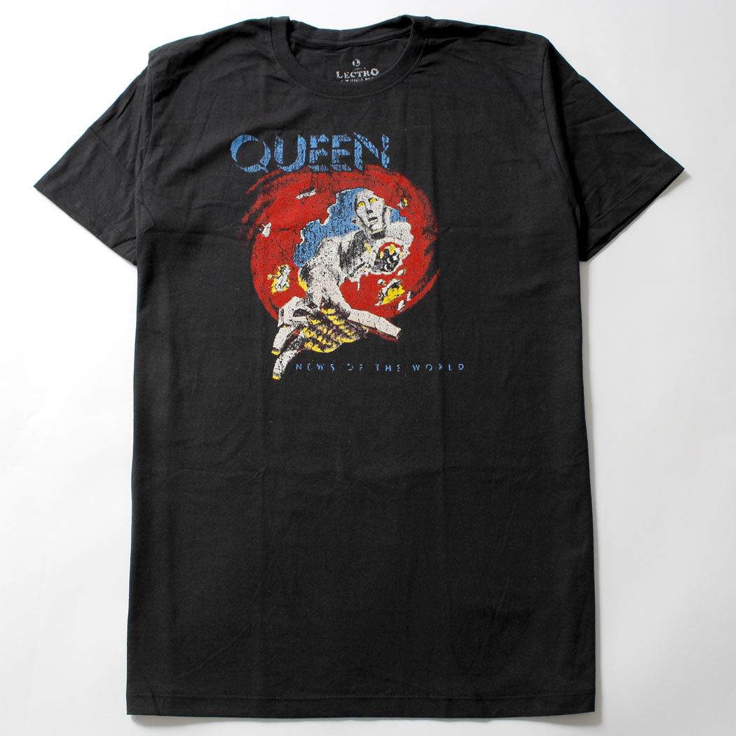 ロックTシャツ Queen クイーン News Of The World ebi-0138
