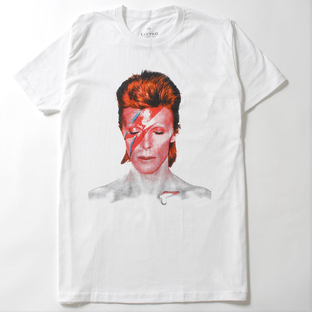 ロックTシャツ David Bowie デヴィッド ボウイ Aladdin Sane ebi-0188 
