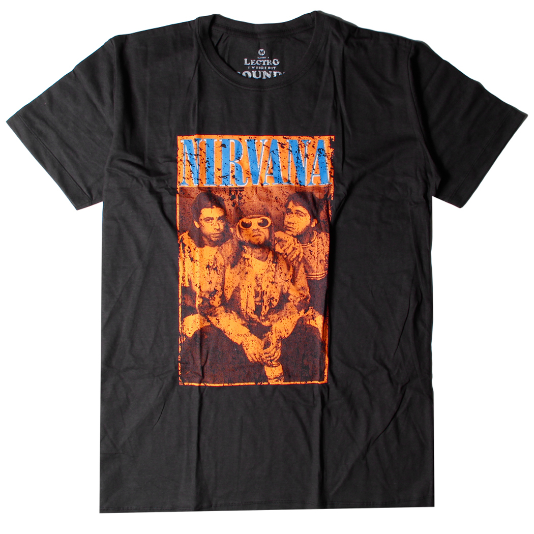 ロックTシャツ Nirvana ニルヴァーナ ebi-0256