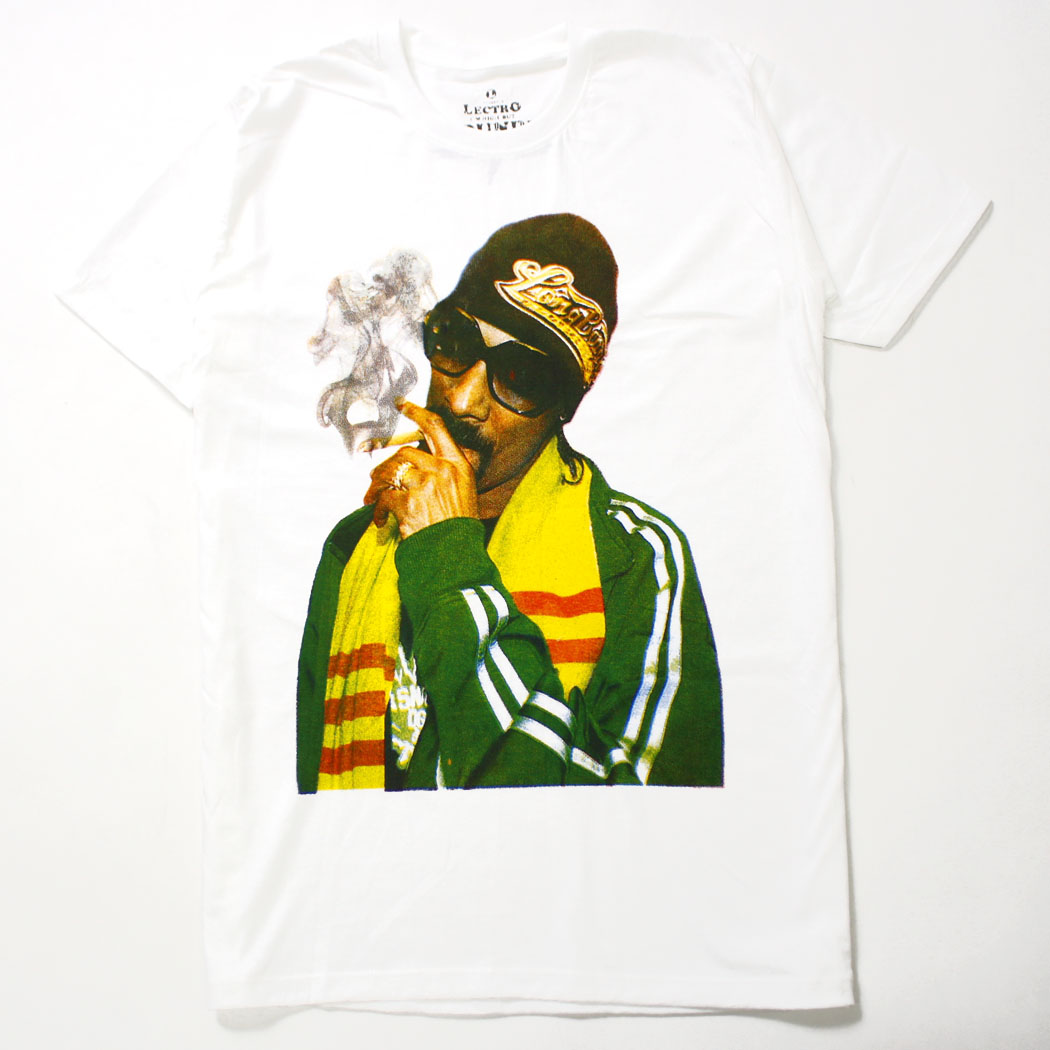 ロックTシャツ Snoop Dogg スヌープ ドッグ サングラス タバコ カラー 