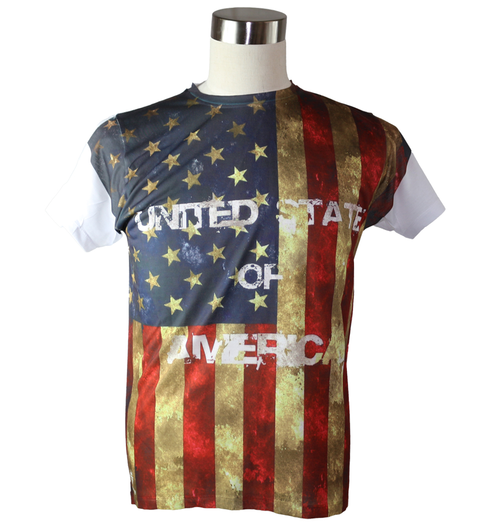 Gibgae プリントTシャツ United States of America メンズ/レディース/半袖/おもしろ/おしゃれ ggt-0014