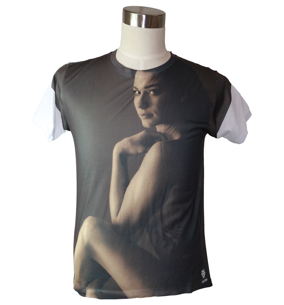 Gibgae プリントTシャツ Lady In The Dim メンズ/レディース/半袖/おもしろ/おしゃれ ggt-0059