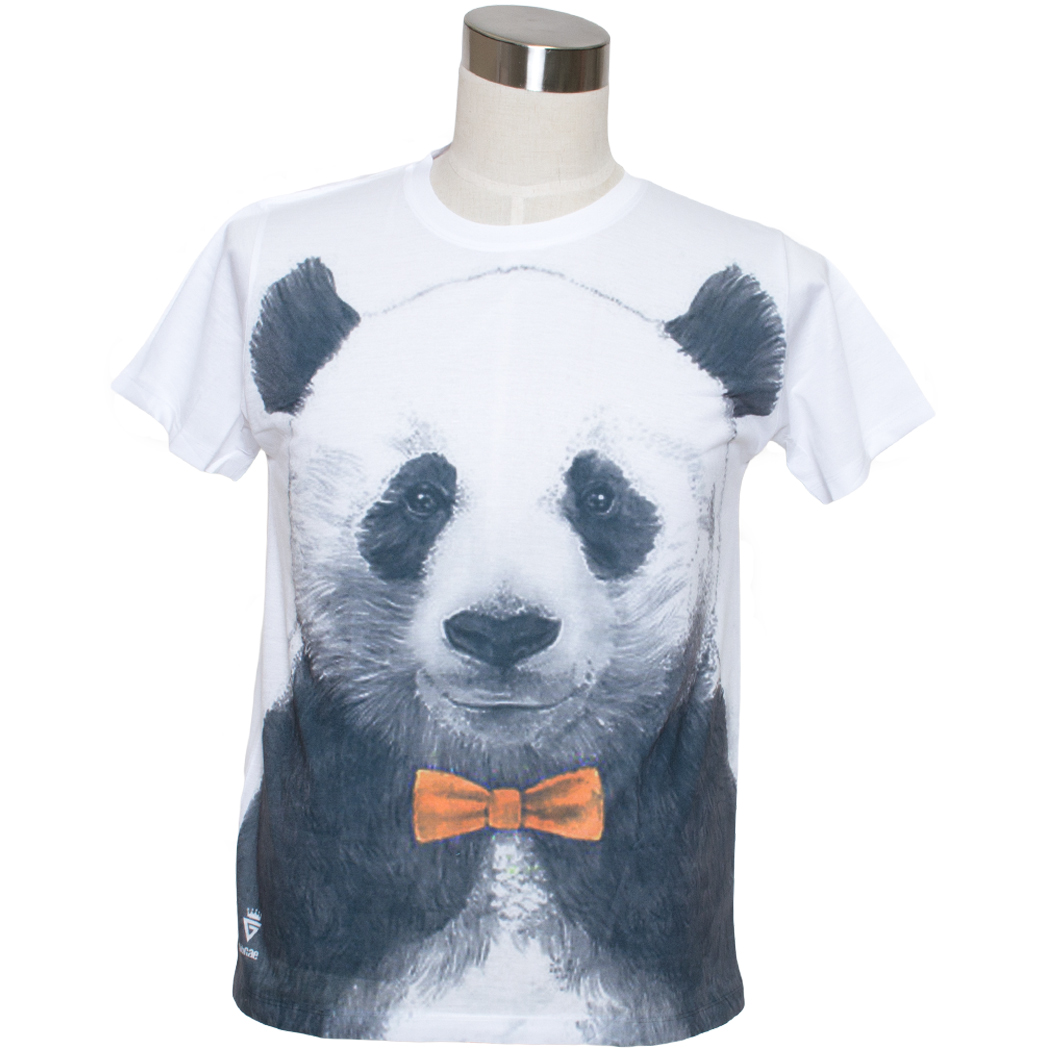 Gibgae プリントTシャツ Dressed Panda ggt-0144