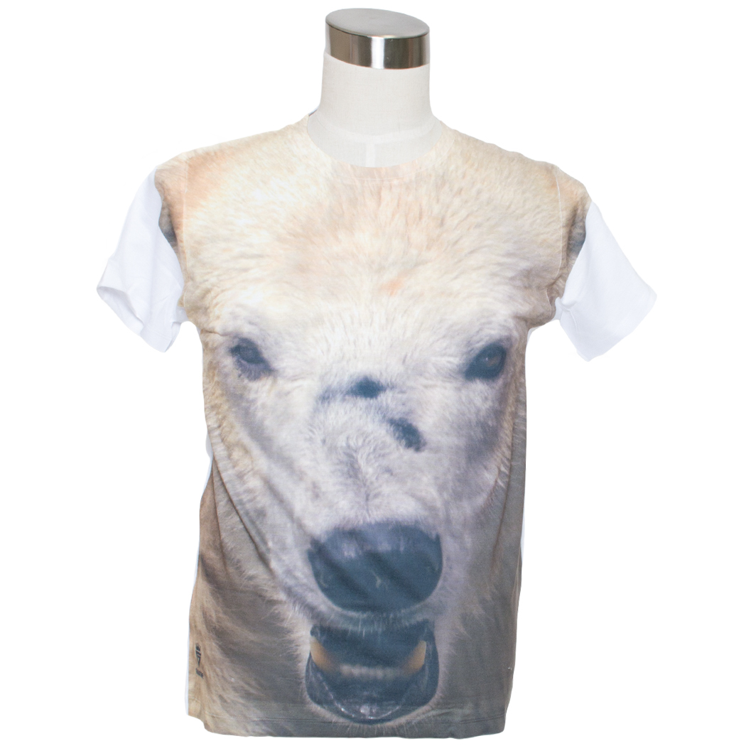 Gibgae プリントTシャツ Polar Bear シロクマ ggt-0149