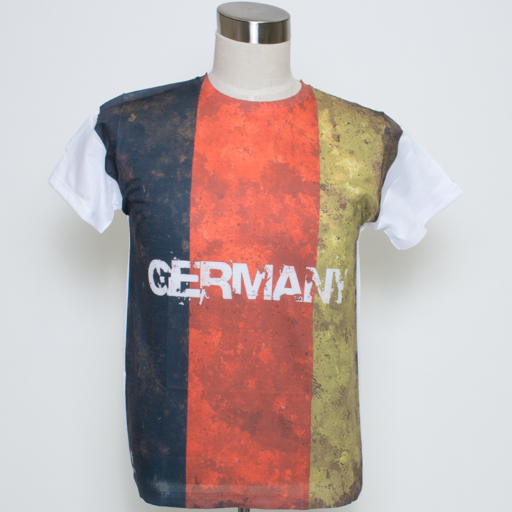 Gibgae プリントTシャツ Germany ドイツ 国旗 ggt-0157