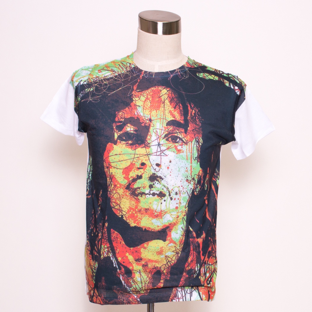 Gibgae プリントTシャツ Bob Marley ボブ マーリー ggt-0160