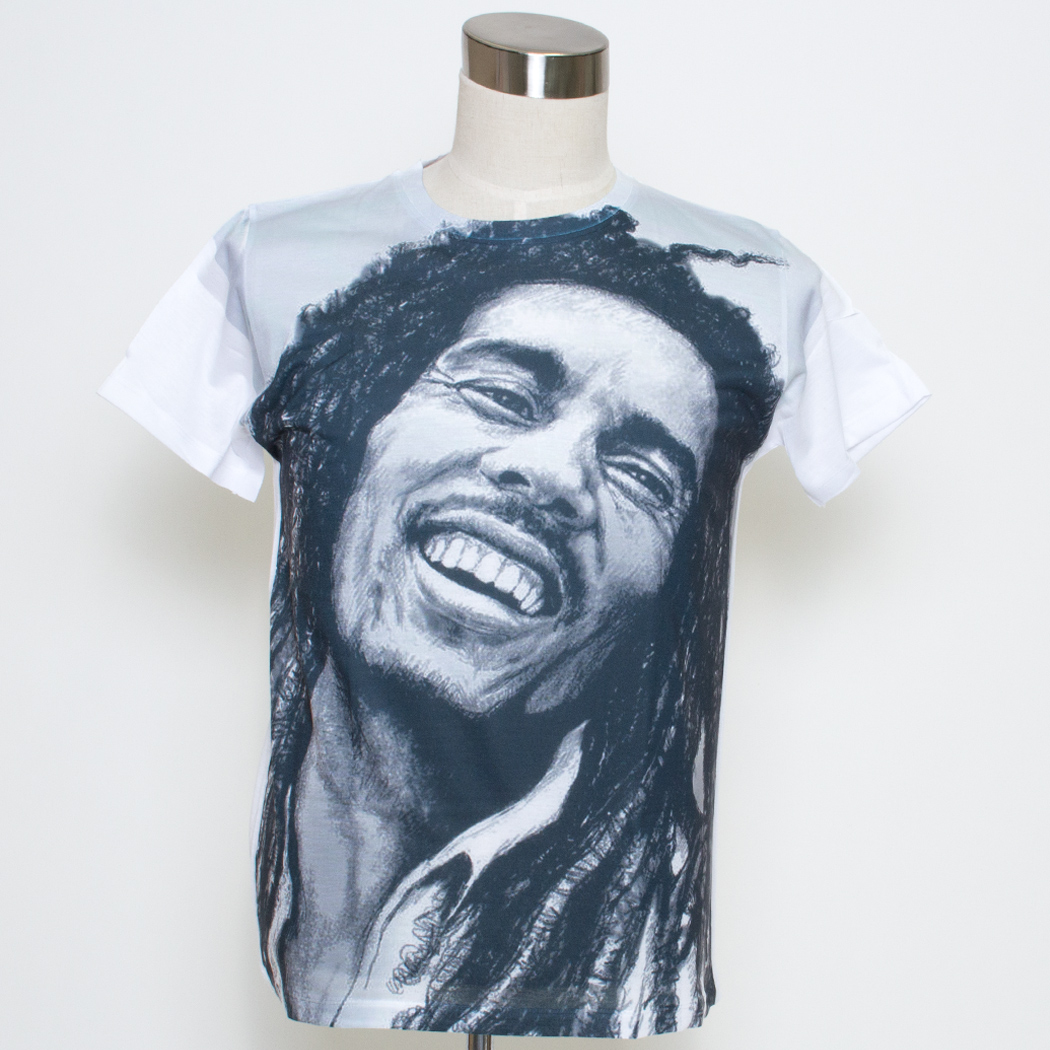 Gibgae プリントTシャツ Bob Marley ボブ マーリー ggt-0161
