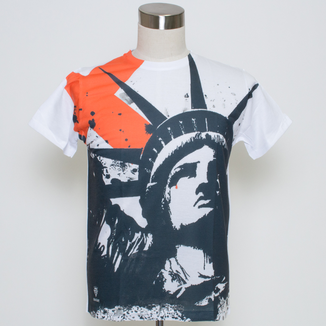 Gibgae プリントTシャツ Statue of Liberty 自由の女神 アメリカ ggt-0166