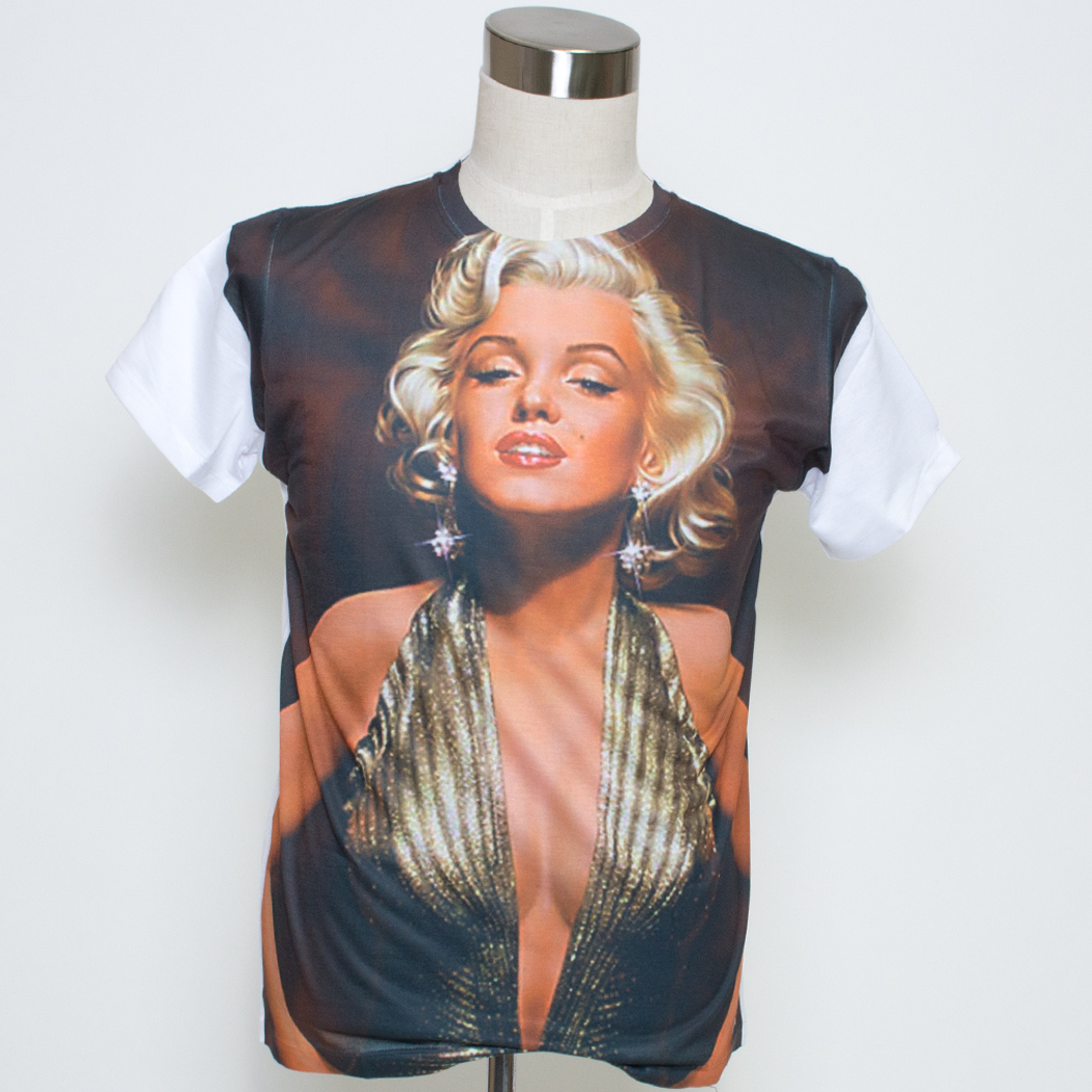 Gibgae プリントTシャツ Marilyn Monroe マリリン モンロー ggt-0172